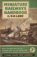 Book cover of Miniature Railways Handbook (Gauges TT to 1) by LAKE, G.H.